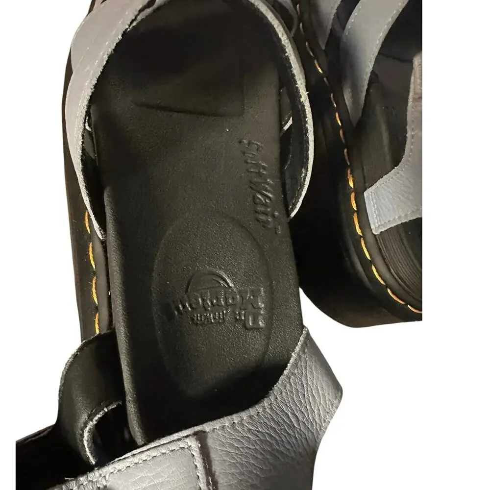 Dr. Martens Blaire Pisa Quad Platform Sandals Blue Women’s 9 EU 41